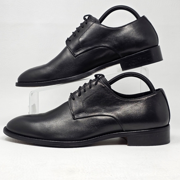 Marco Vittorio Plain-Toe Dress Shoe Men Sz 7.5 Black Lace Made In Italy Preowned main image 11